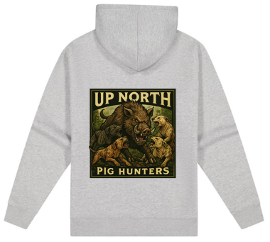 Campfire Zip Hoodie Pig Hunter