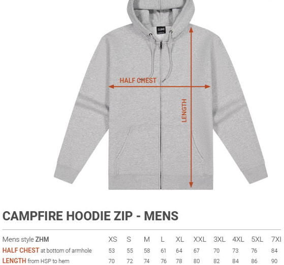 Campfire Zip Hoodie Moerewa