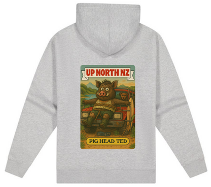UpNorth Campfire Zip Hoodie Pig Head Ted