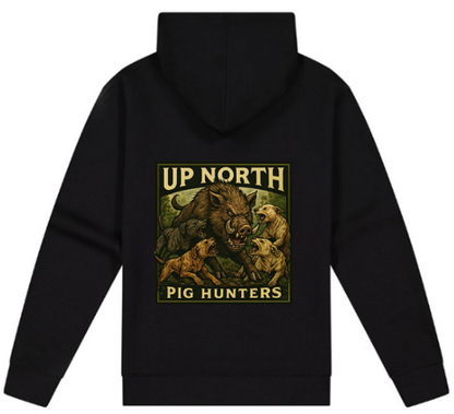 Campfire Zip Hoodie Pig Hunter