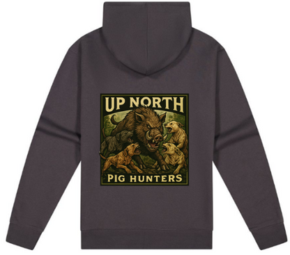 Campfire Zip Hoodie Pig Hunter