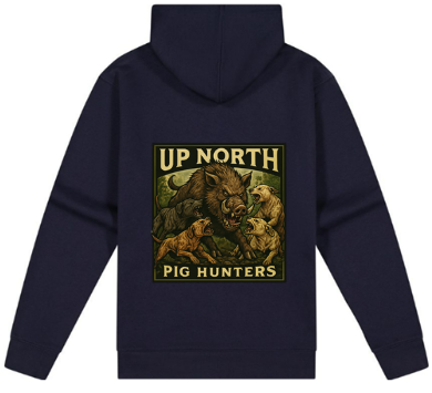 Campfire Zip Hoodie Pig Hunter
